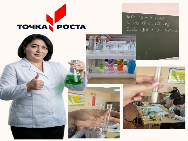 Проект &amp;quot;Точка роста&amp;quot;: знакомство с соляной кислотой.